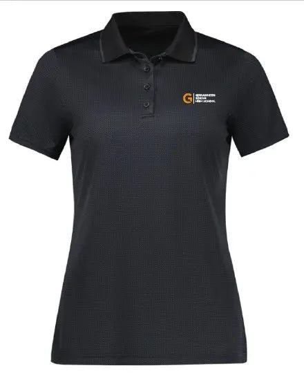 Girrawheen Senior High School Staff Women's Echo Black Polo P412LS NO BACK PRINT Flash1